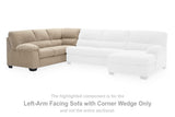 SimpleJoy Left-Arm Facing Sofa with Corner Wedge