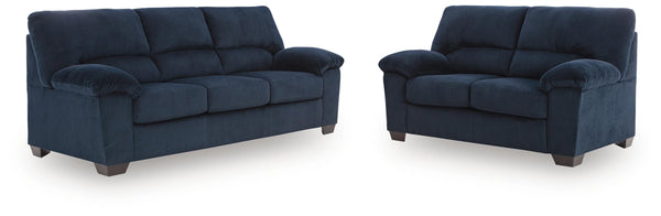 SimpleJoy Navy Living Room Set