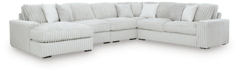 Stupendous Alloy 5-Piece Sectional with Left-Arm Facing Chaise
