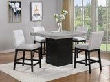 Sebastian Black/Gray Counter Height Chair, Set of 2 - Crown Mark | Olivia Furniture