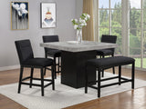 Sebastian Black Counter Height Bench - Crown Mark | Olivia Furniture