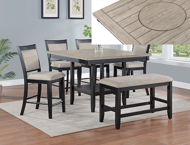 Fulton Charcoal/Light Gray Counter Height Table