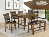 Fulton Espresso Counter Height Dining Bench - Crown Mark | Olivia Furniture