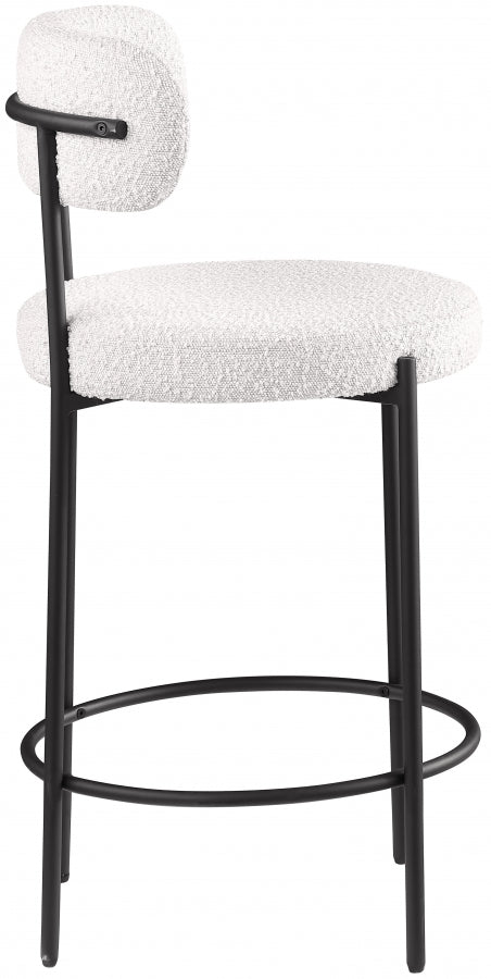 Beacon Boucle Fabric Upholstered Bar / Counter Stools — 877-C - Cream - 877Cream-C alternate view 5