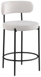 Beacon Boucle Fabric Upholstered Bar / Counter Stools — 877-C - Cream - 877Cream-C