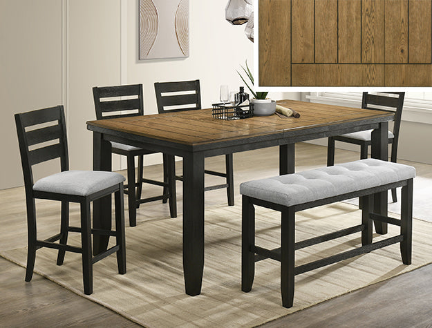 Bardstown Charcoal/Brown Counter Height Table