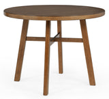 Blanche Brown Round Counter Height Set - view 2