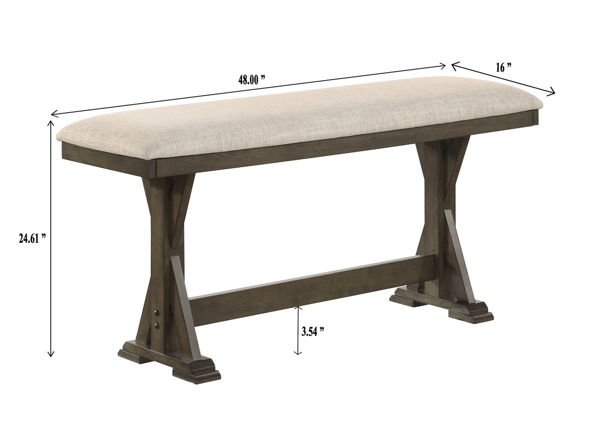 Lloyd Brown Rustic Counter Height Set - view 13