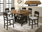 Oakly Brown Counter Height Chair, Set of 2 - Crown Mark | Olivia Furniture