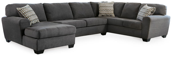 Ambee Slate 3-Piece Sectional with Left-Arm Facing Chaise