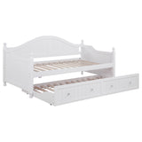 Julie Ann Wood Twin Daybed with Trundle White