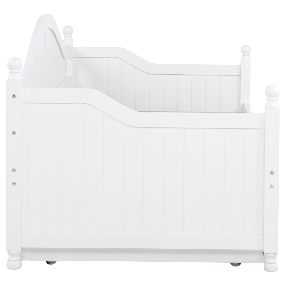 Julie Ann Wood Twin Daybed with Trundle White