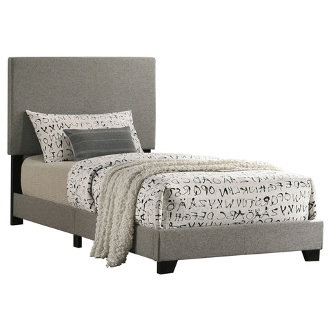 Dorian Fabric Upholstered Twin Panel Bed Taupe