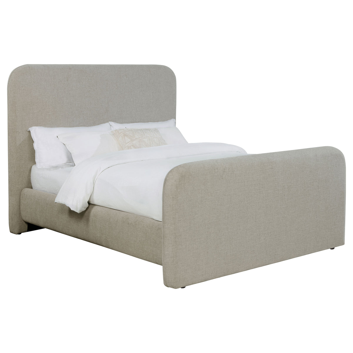 Wren Upholstered Queen Platform Bed Grey
