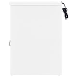 Fabre 1-drawer Extendable Top Nightstand Bedside Table White High Gloss