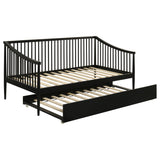 Delgado Windsor Twin Wood Daybed with Trundle Black