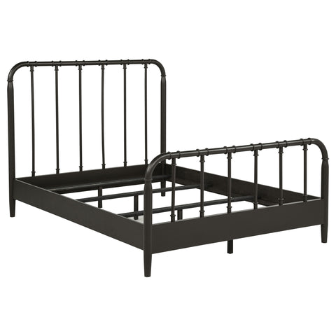 Rocco All Wood Water Pipe Open Frame Full Bed Dark Bronze