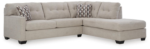 Mahoney Pebble 2-Piece Sleeper Sectional with Right-Arm Facing Chaise