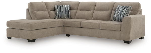 Olten Mocha 2-Piece Sectional with Left-Arm Facing Chaise