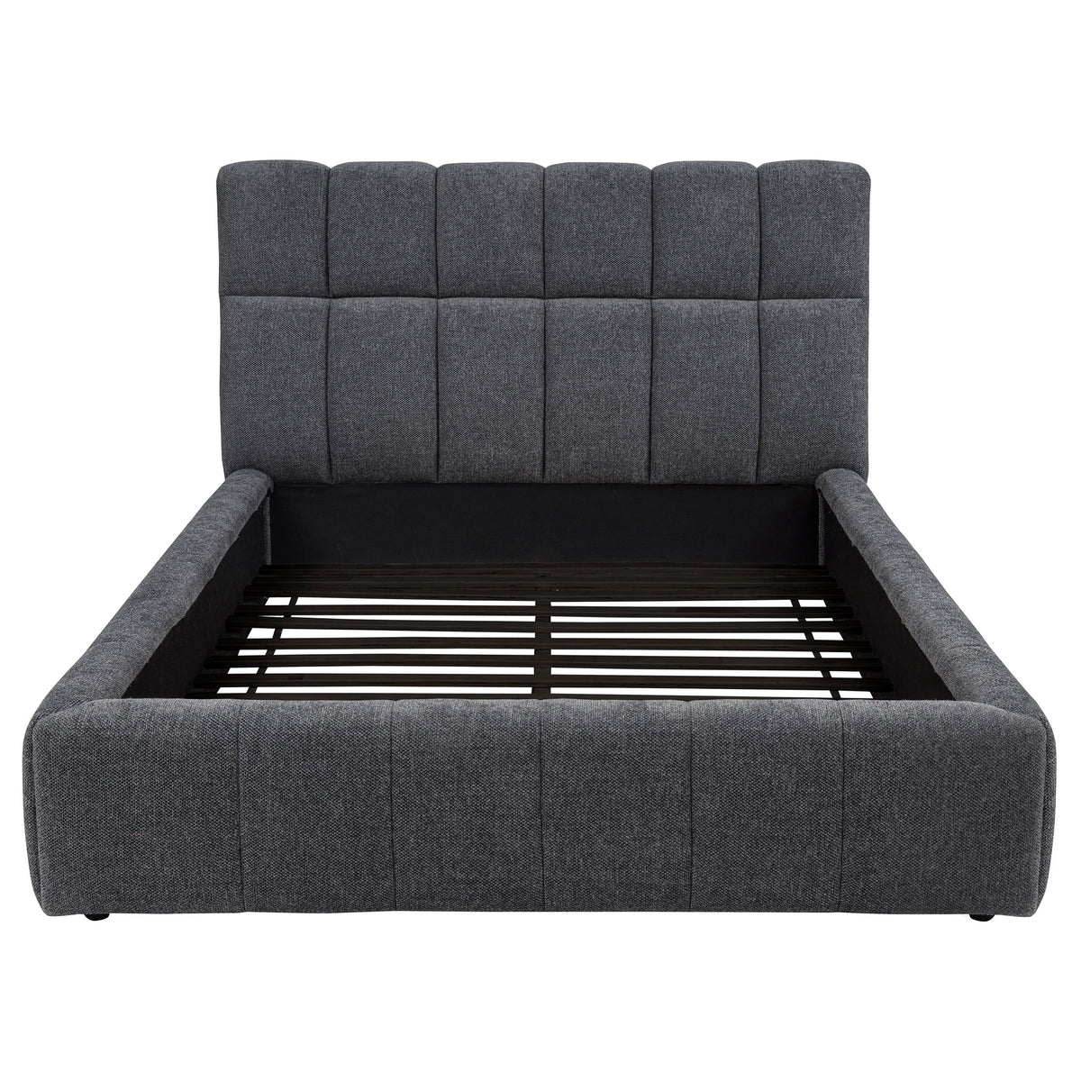 Nollet 48-inch Upholstered Queen Panel Platform Bed Grey