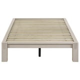 Gislen Twin Easy Assembly Wood Platform Bed White