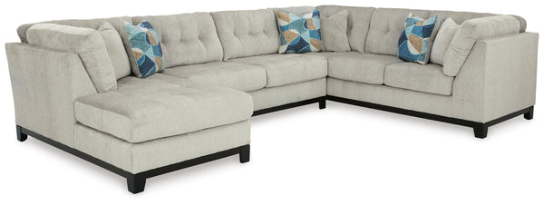 Maxon Place Stone 3-Piece Sectional with Left-Arm Facing Chaise