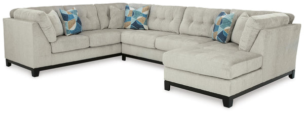 Maxon Place Stone 3-Piece Sectional with Right-Arm Facing Chaise