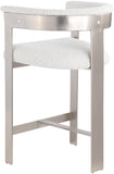 Romeo Boucle Fabric Upholstered Bar / Counter Stools — 739-C - Cream - 739Cream-C alternate view 4