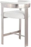 Romeo Boucle Fabric Upholstered Bar / Counter Stools — 739-C - Cream - 739Cream-C alternate view 5