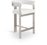 Romeo Boucle Fabric Upholstered Bar / Counter Stools — 739-C - Cream - 739Cream-C