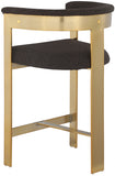 Romeo Boucle Fabric Upholstered Bar / Counter Stools — 876-C - Brown - 876Brown-C alternate view 5