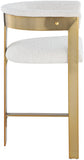 Romeo Boucle Fabric Upholstered Bar / Counter Stools — 876-C - Cream - 876Cream-C alternate view 3