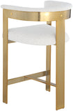 Romeo Boucle Fabric Upholstered Bar / Counter Stools — 876-C - Cream - 876Cream-C alternate view 4