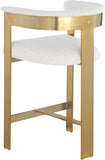 Romeo Boucle Fabric Upholstered Bar / Counter Stools — 876-C - Cream - 876Cream-C alternate view 5