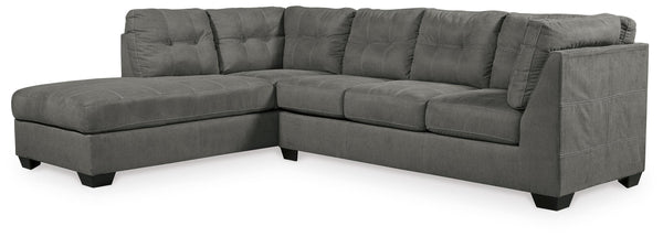 Pitkin Slate 2-Piece Sectional with Left-Arm Facing Chaise