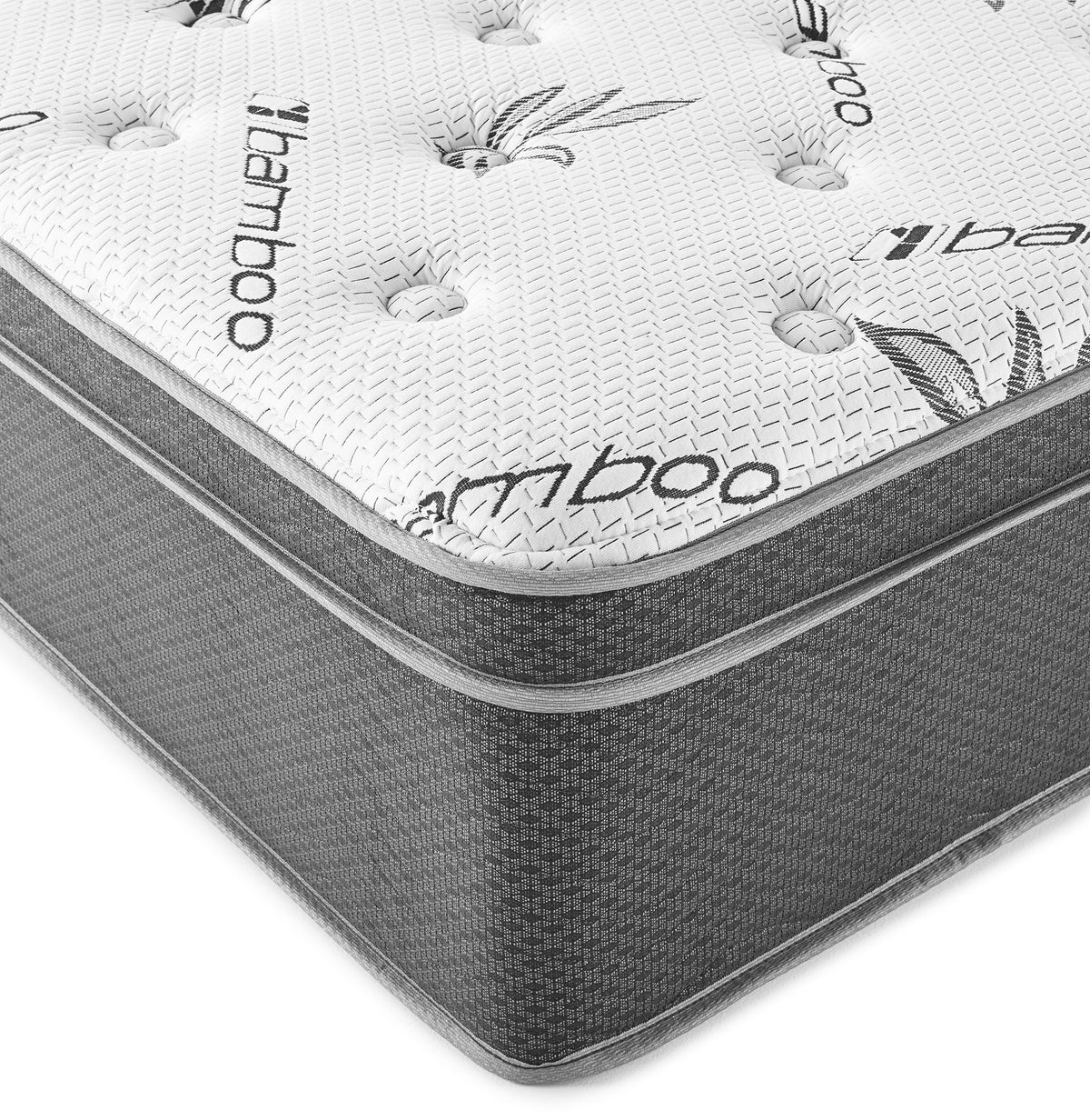 Sommet 13-inch California King Bamboo Euro Top Memory Foam Hybrid Mattress