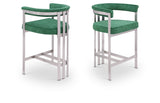 Marcello Velvet Upholstered Counter Stool — 939-C - Green - 939Green-C Double Chair