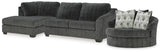 Biddeford 2-Piece Sectional and Oversized Swivel Accent Chair