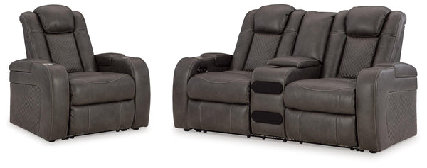 Fyne-Dyme Power Reclining Loveseat and Recliner