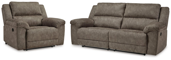 Laresview Reclining Sofa and Oversized Recliner