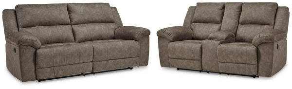 Laresview Fossil Reclining Living Room Set