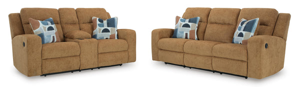 Kanlow Honey Reclining Living Room Set