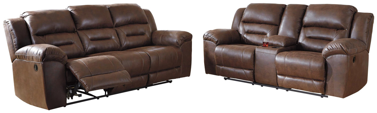 Stoneland Reclining Sofa and Loveseat
