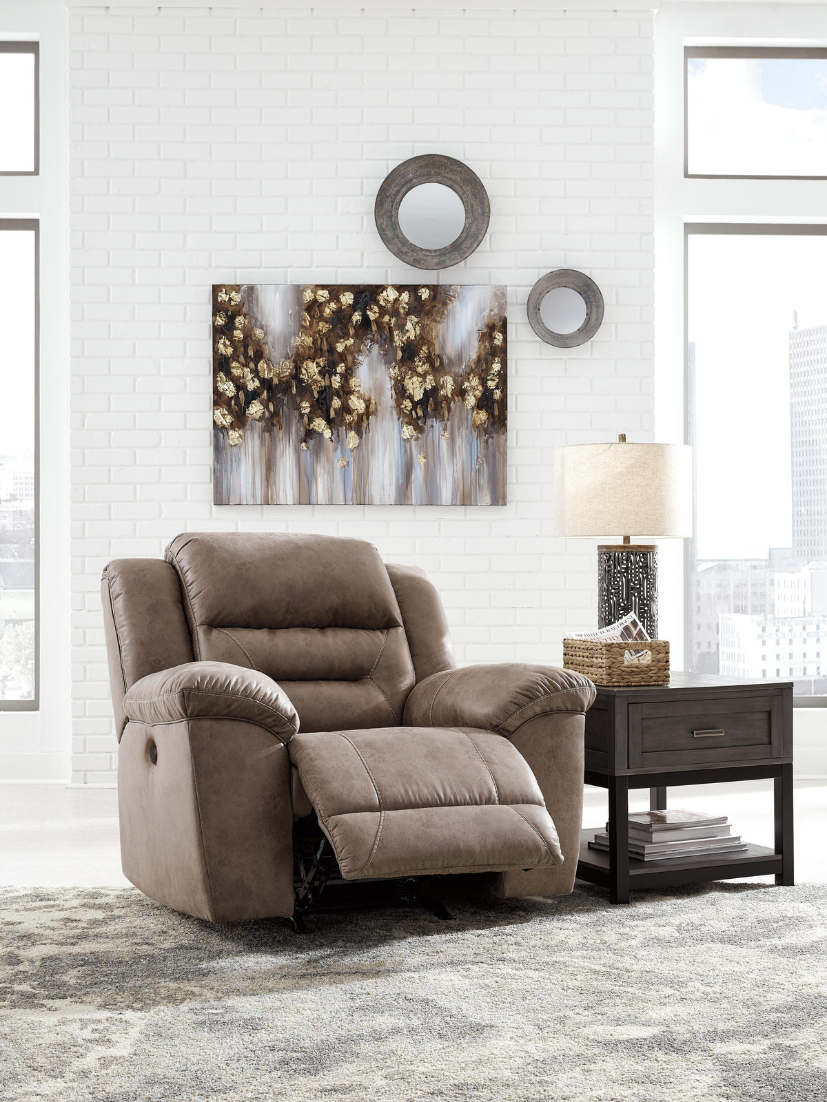 Stoneland Reclining Sofa and Power Recliner