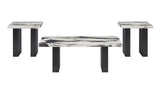 Vega Multi-Color Faux Marble 3-Piece Cocktail Set - Crown Mark | Olivia Furniture