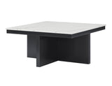 Marta Light Gray Coffee Table with 4 Storage Ottomans - Crown Mark | Olivia Furniture
