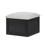 Marta Light Gray Coffee Table with 4 Storage Ottomans - Crown Mark | Olivia Furniture