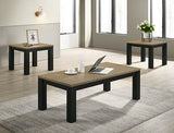 Theo Natural/Black 3-Piece Cocktail Set - Crown Mark | Olivia Furniture