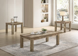 Theo Brown 3-Piece Coffee Table Set - Crown Mark | Olivia Furniture