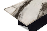 Adea Brown/Black 3-Piece Faux Marble Top Cocktail Table Set - Crown Mark | Olivia Furniture